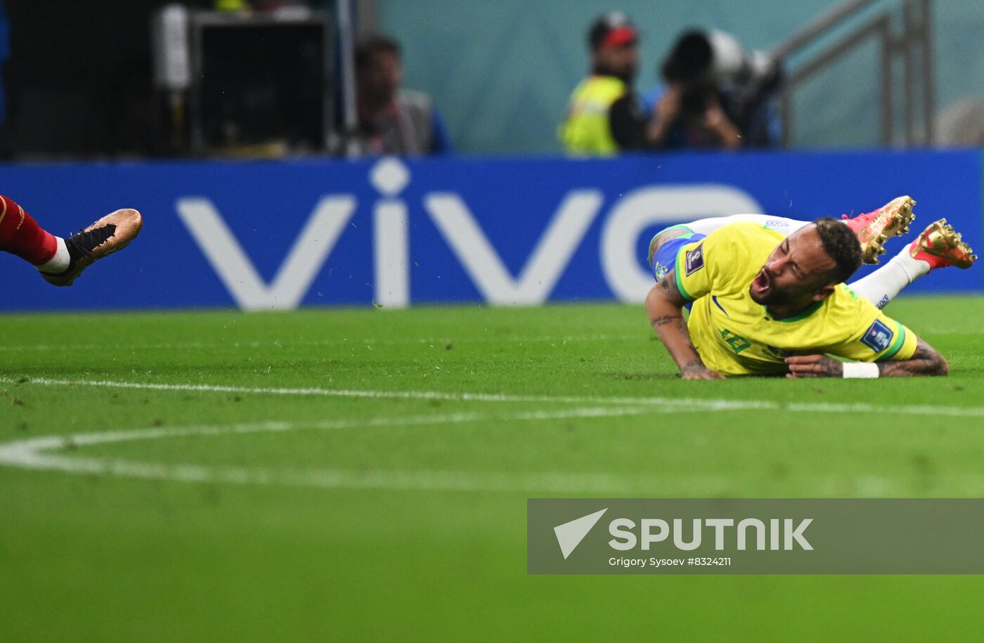 Qatar Soccer World Cup Brazil - Serbia