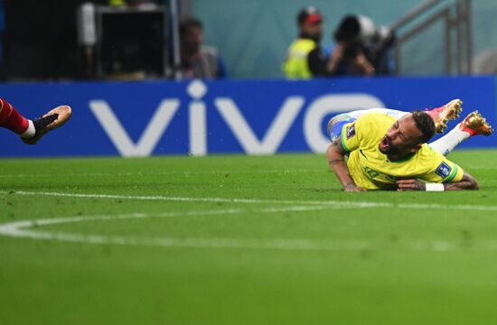 Qatar Soccer World Cup Brazil - Serbia