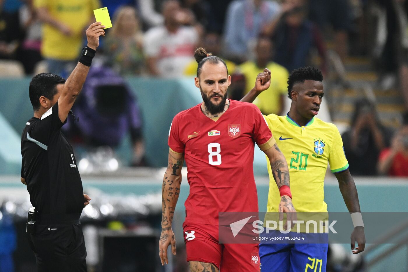 Qatar Soccer World Cup Brazil - Serbia