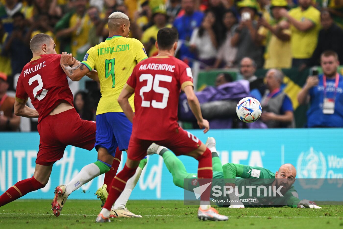 Qatar Soccer World Cup Brazil - Serbia