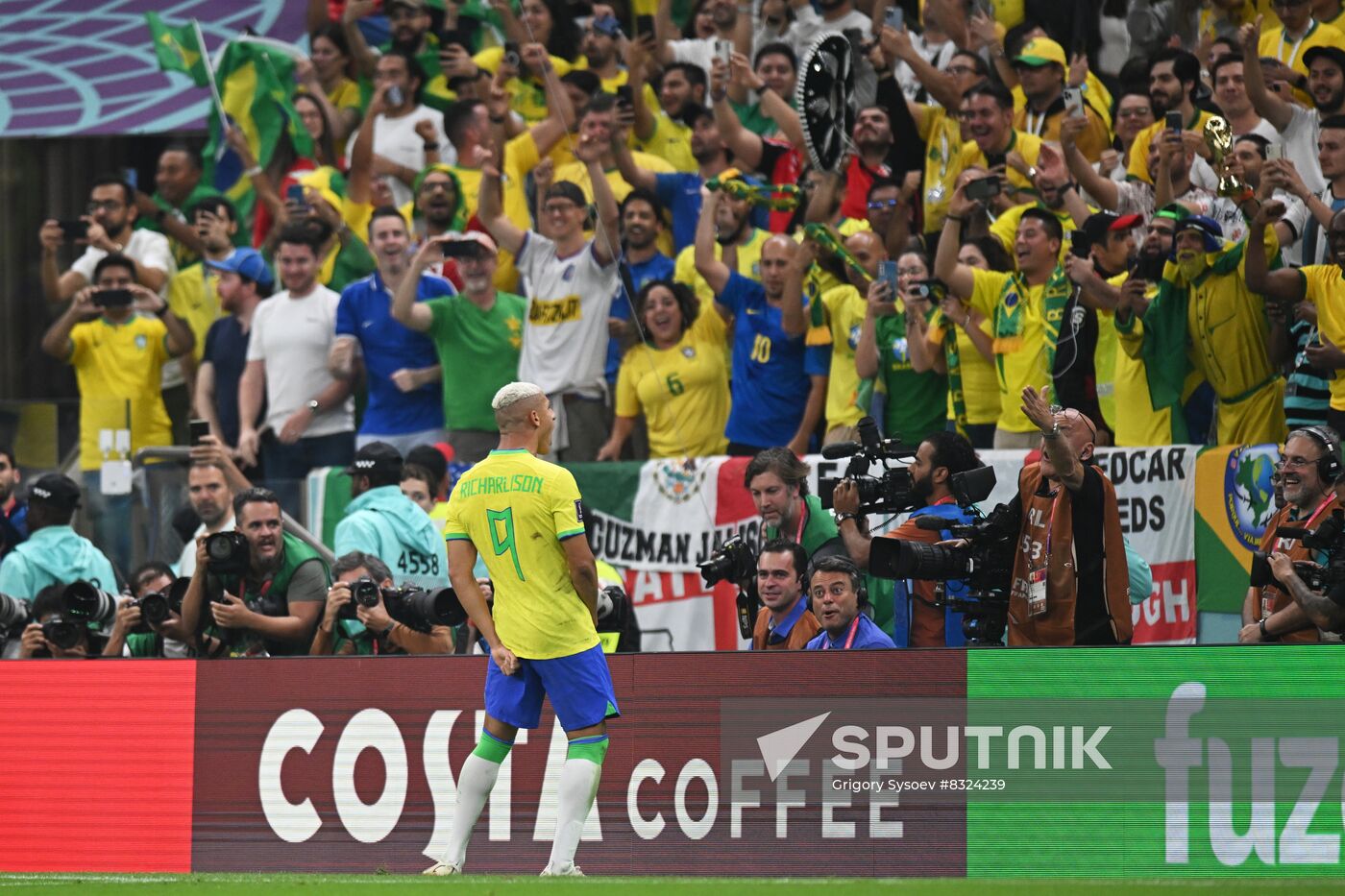 Qatar Soccer World Cup Brazil - Serbia