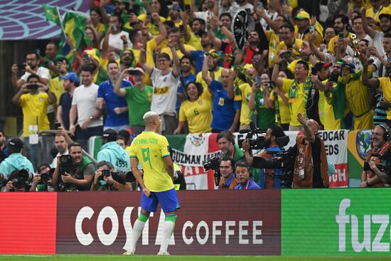 Qatar Soccer World Cup Brazil - Serbia