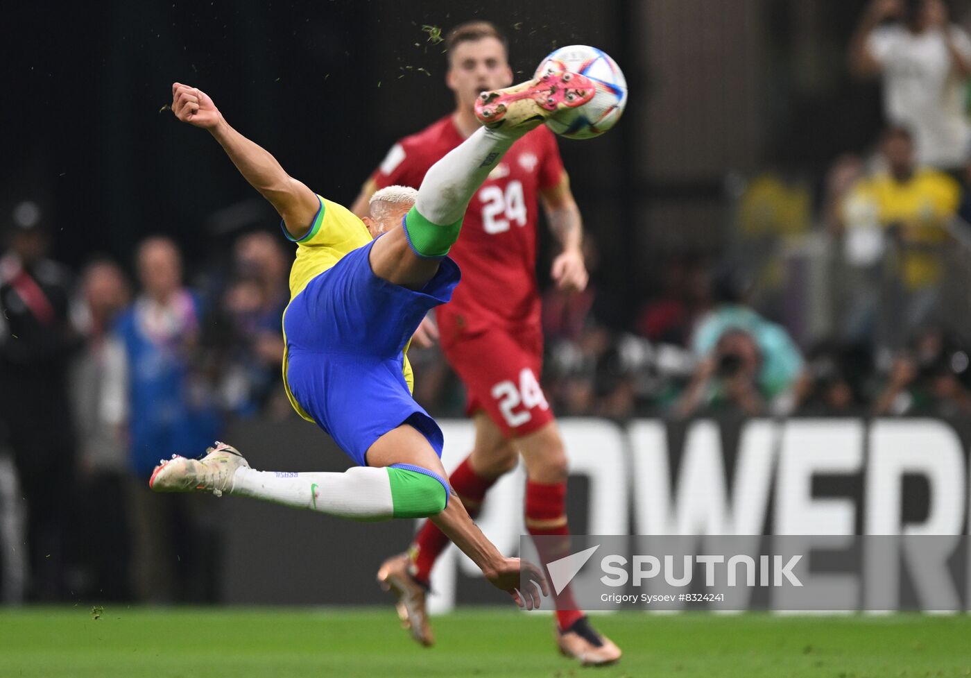 Qatar Soccer World Cup Brazil - Serbia