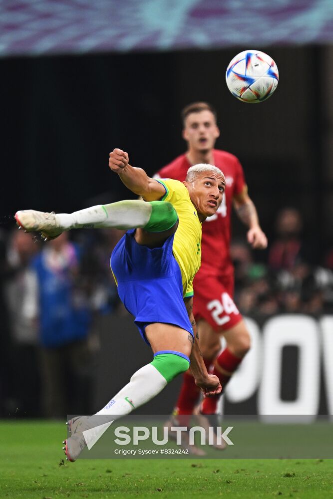 Qatar Soccer World Cup Brazil - Serbia