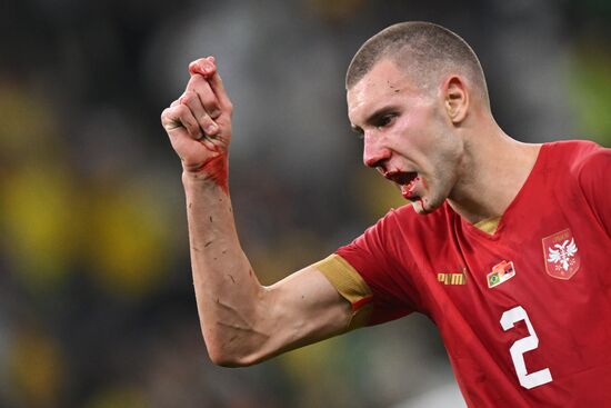 Qatar Soccer World Cup Brazil - Serbia