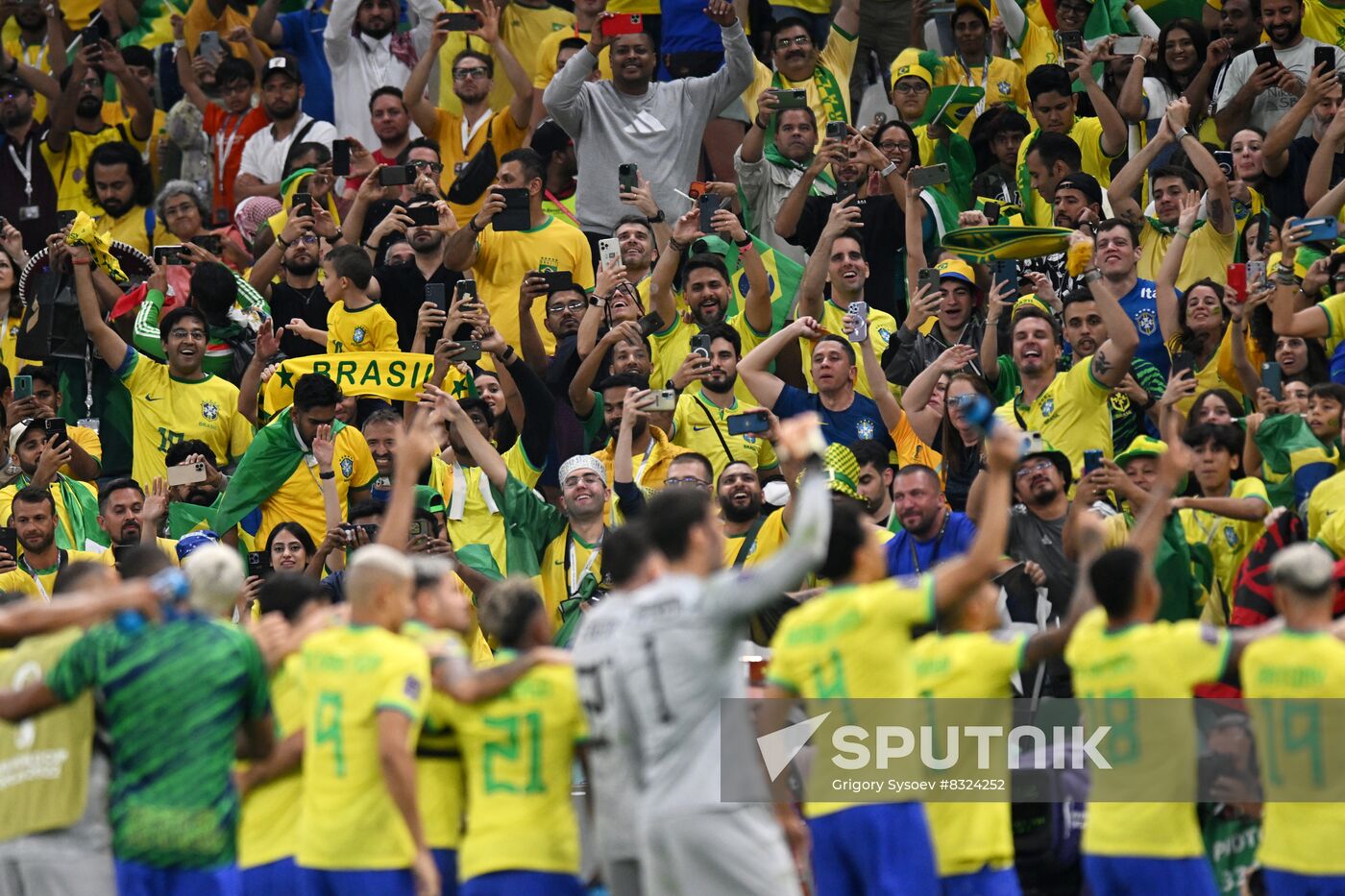 Qatar Soccer World Cup Brazil - Serbia