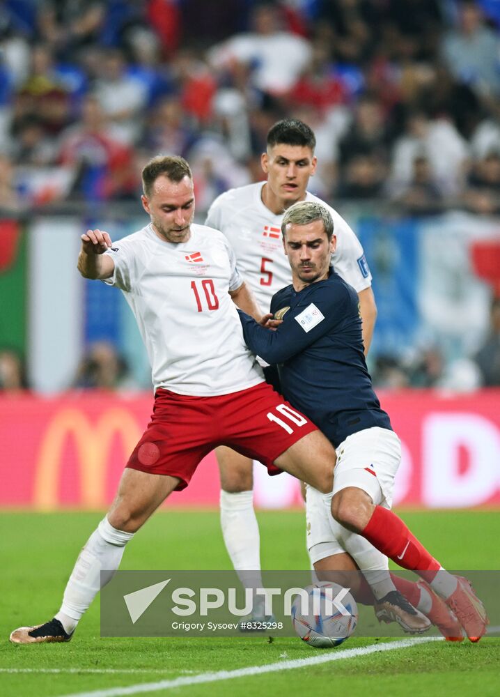 Qatar Soccer World Cup France - Denmark