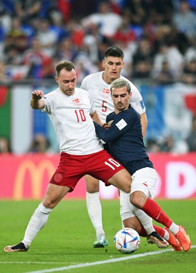 Qatar Soccer World Cup France - Denmark