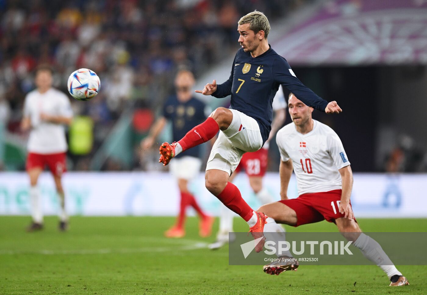 Qatar Soccer World Cup France - Denmark