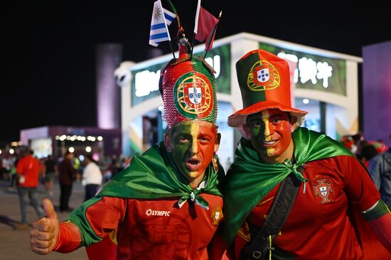 Qatar Soccer World Cup Portugal - Uruguay
