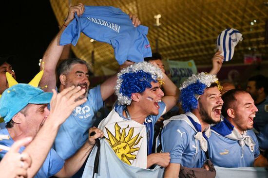 Qatar Soccer World Cup Portugal - Uruguay