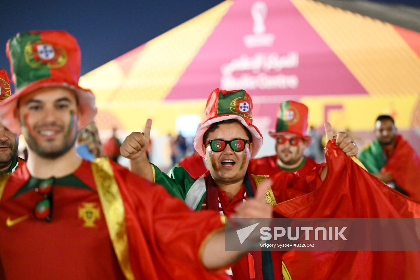 Qatar Soccer World Cup Portugal - Uruguay