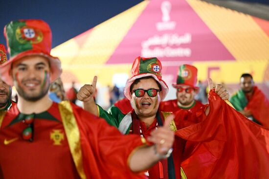 Qatar Soccer World Cup Portugal - Uruguay