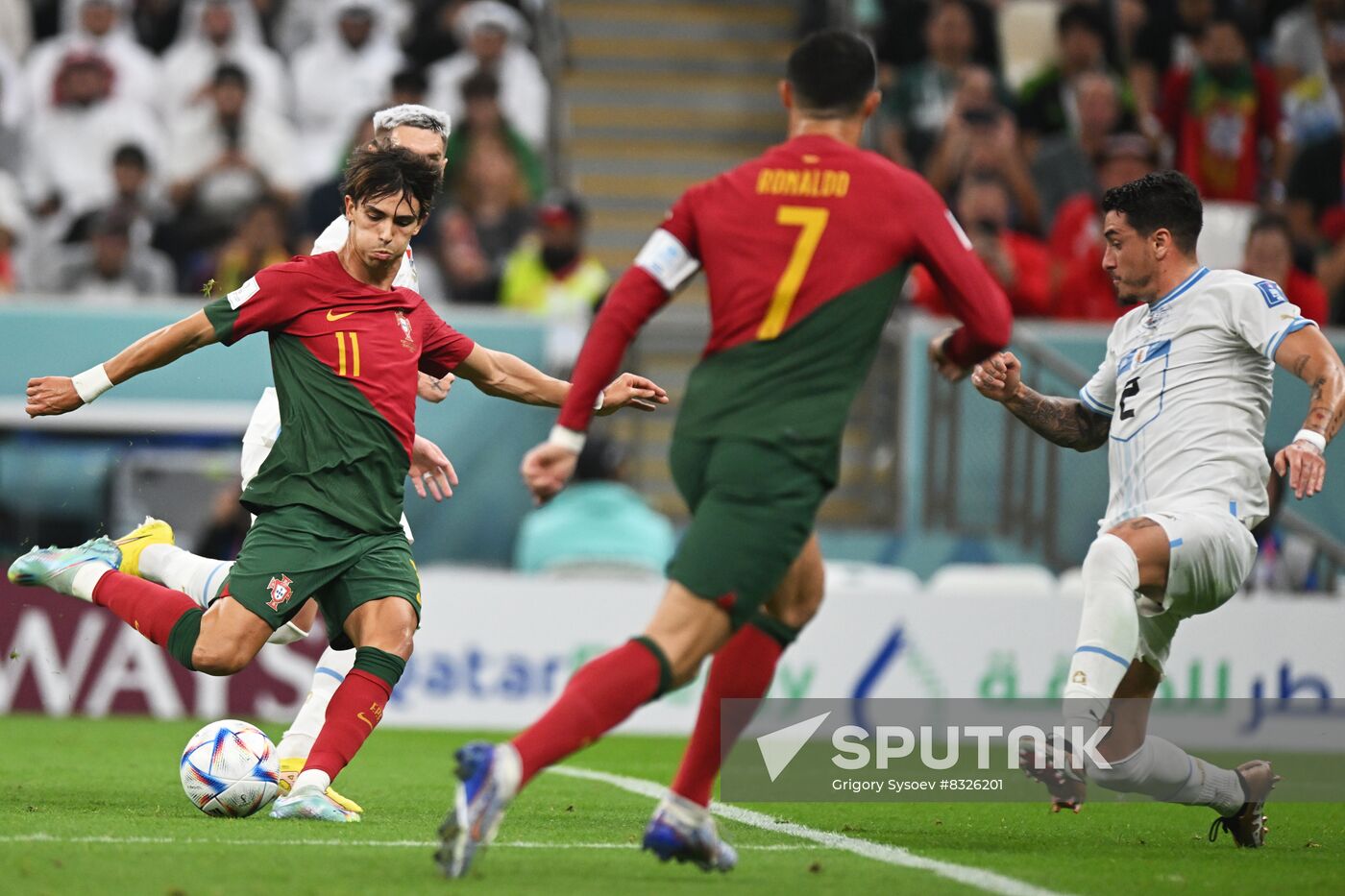 Qatar Soccer World Cup Portugal - Uruguay
