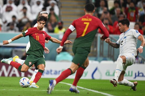 Qatar Soccer World Cup Portugal - Uruguay