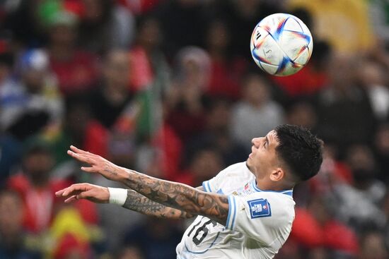 Qatar Soccer World Cup Portugal - Uruguay