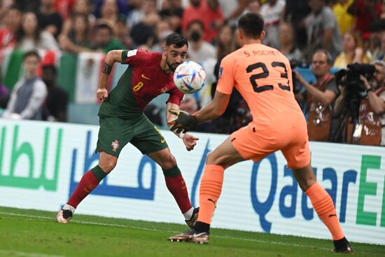 Qatar Soccer World Cup Portugal - Uruguay
