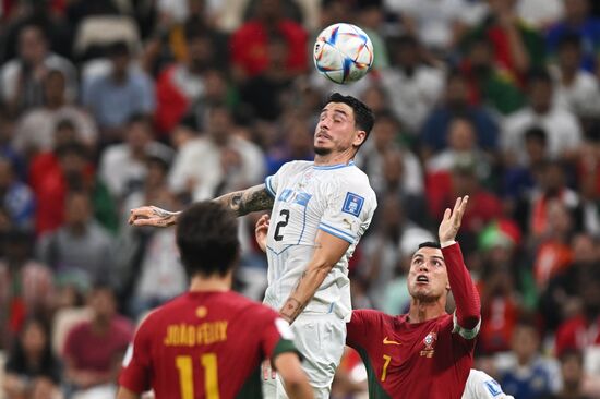 Qatar Soccer World Cup Portugal - Uruguay