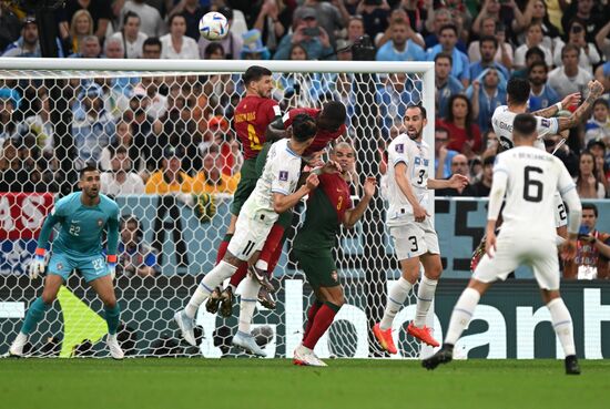 Qatar Soccer World Cup Portugal - Uruguay