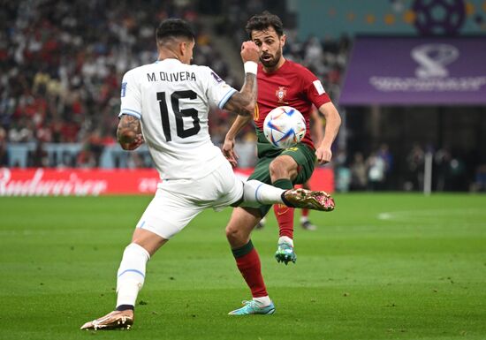 Qatar Soccer World Cup Portugal - Uruguay