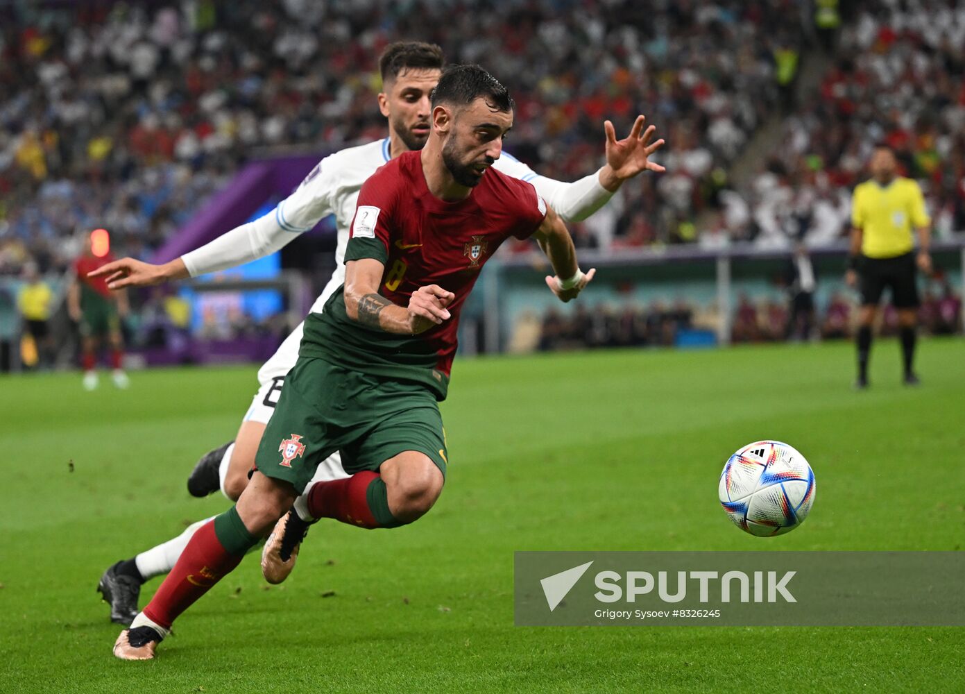 Qatar Soccer World Cup Portugal - Uruguay