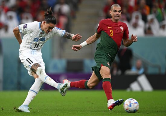 Qatar Soccer World Cup Portugal - Uruguay