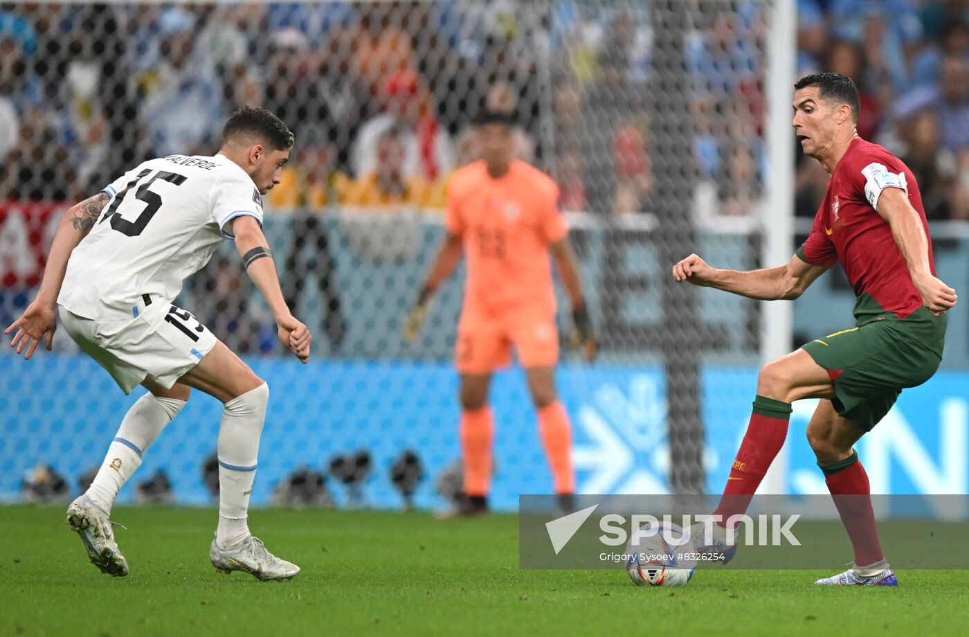 Qatar Soccer World Cup Portugal - Uruguay