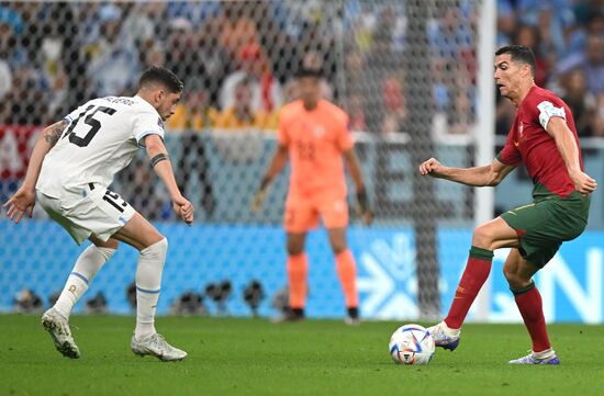 Qatar Soccer World Cup Portugal - Uruguay