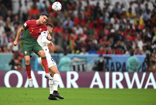Qatar Soccer World Cup Portugal - Uruguay