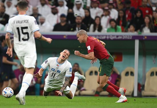 Qatar Soccer World Cup Portugal - Uruguay