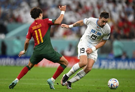 Qatar Soccer World Cup Portugal - Uruguay