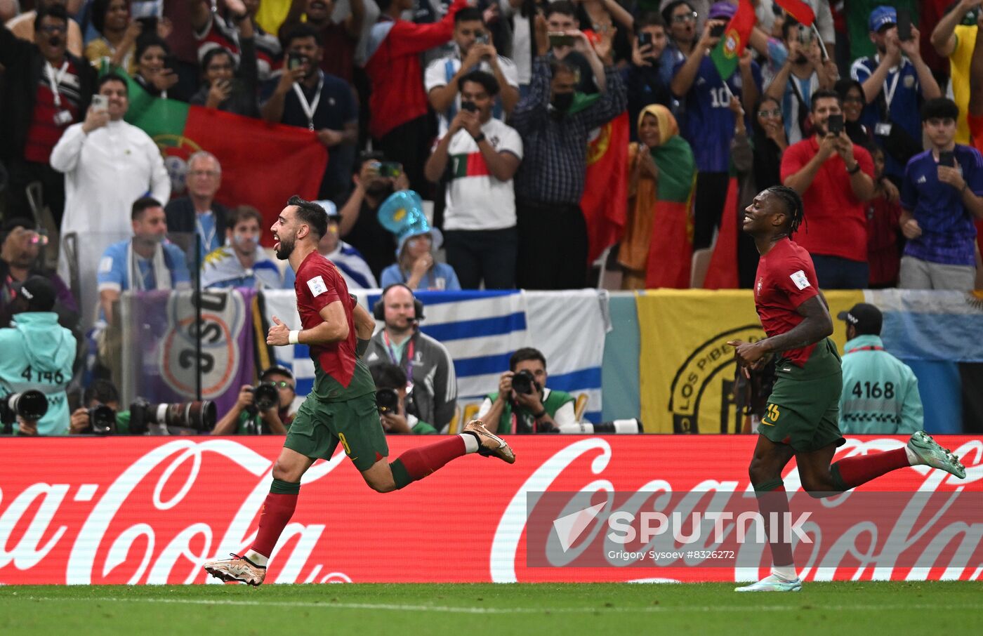 Qatar Soccer World Cup Portugal - Uruguay