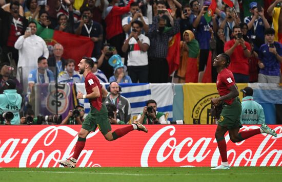 Qatar Soccer World Cup Portugal - Uruguay