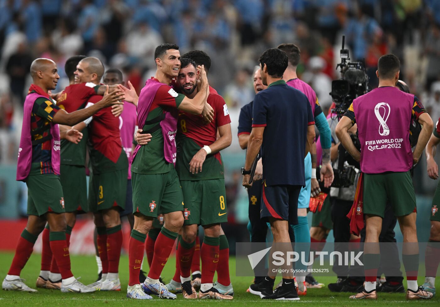 Qatar Soccer World Cup Portugal - Uruguay