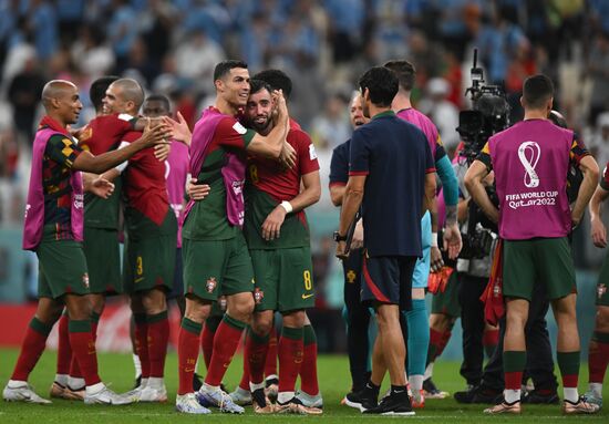 Qatar Soccer World Cup Portugal - Uruguay