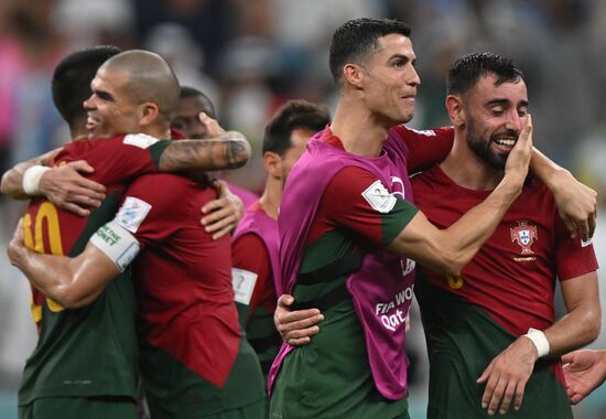 Qatar Soccer World Cup Portugal - Uruguay