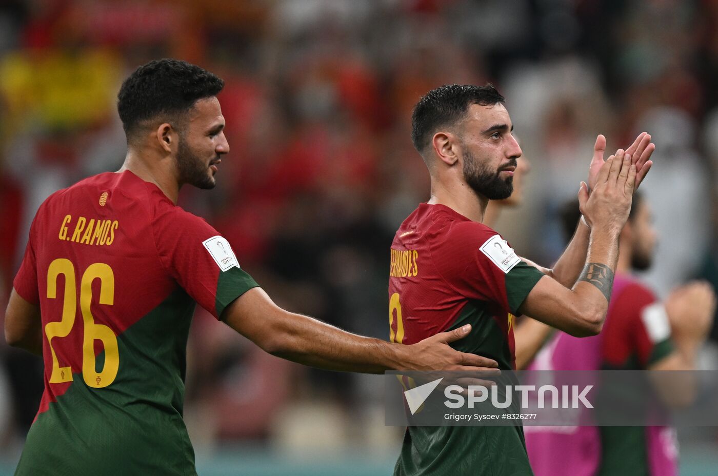 Qatar Soccer World Cup Portugal - Uruguay