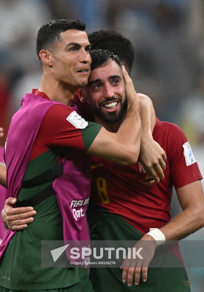 Qatar Soccer World Cup Portugal - Uruguay