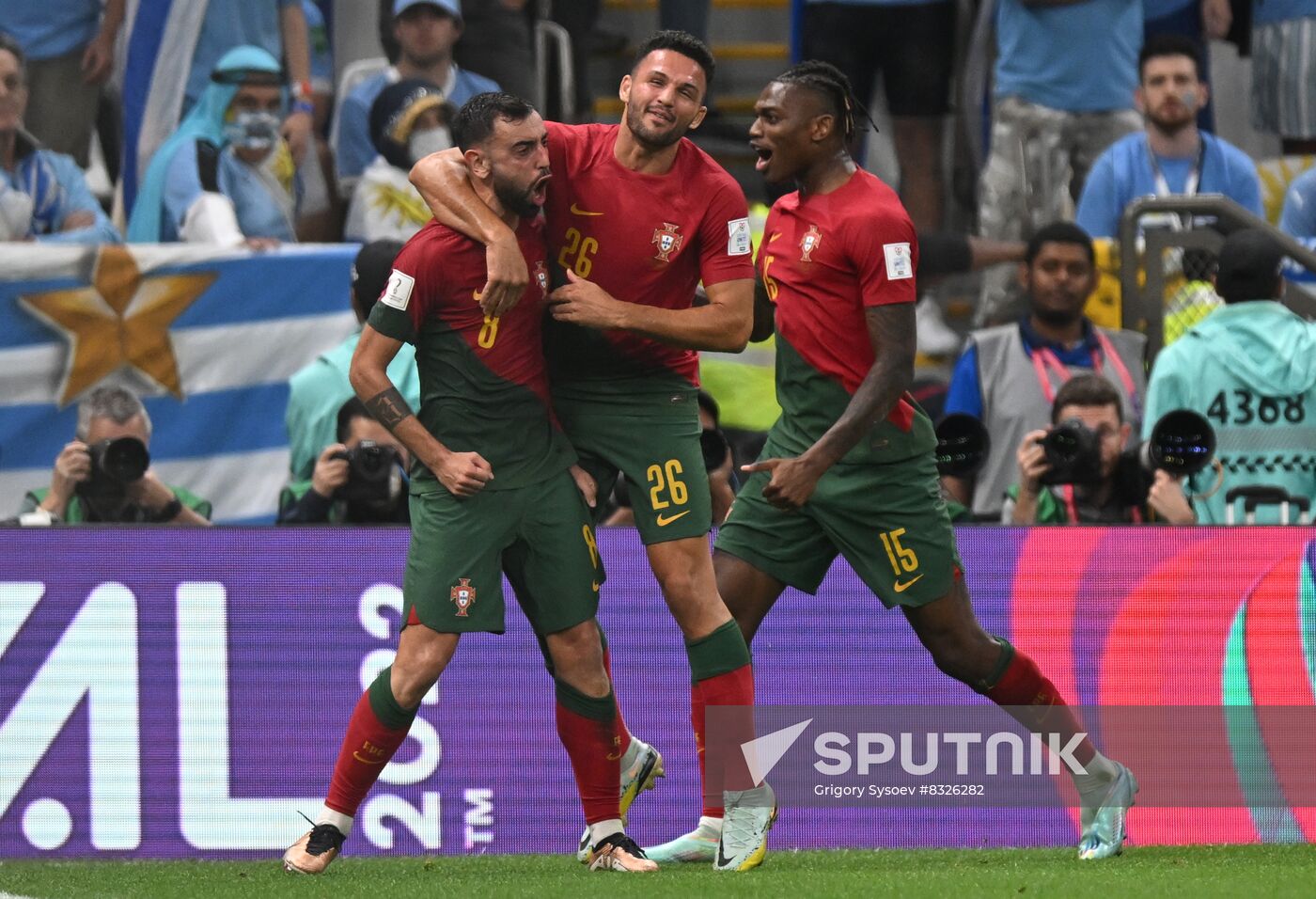 Qatar Soccer World Cup Portugal - Uruguay