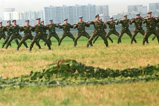 Military sports festival in Tushino