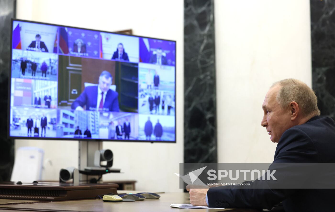 Russia Putin Social Facilities Opening