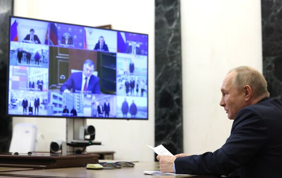 Russia Putin Social Facilities Opening