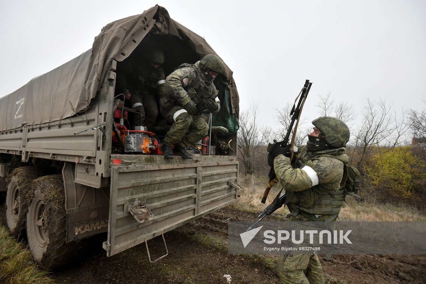 Russia Ukraine Military Operation Railway Troops
