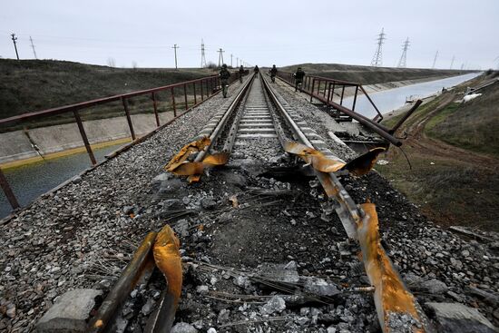 Russia Ukraine Military Operation Railway Troops