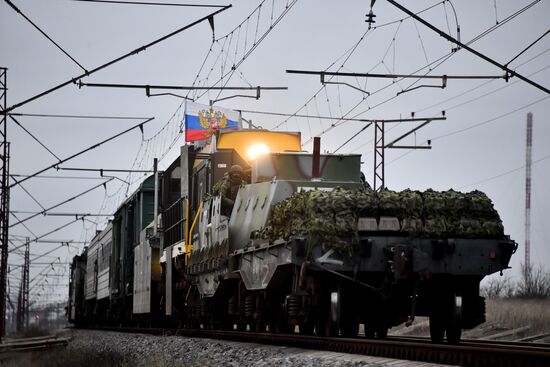 Russia Ukraine Military Operation Railway Troops