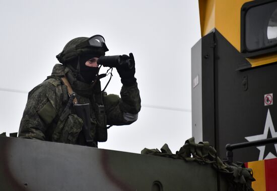 Russia Ukraine Military Operation Railway Troops