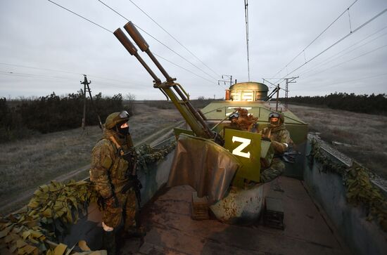 Russia Ukraine Military Operation Railway Troops