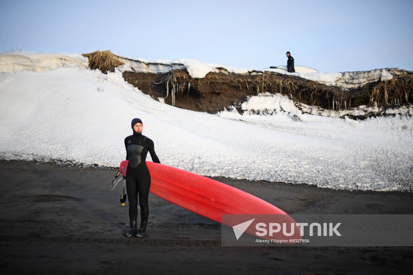 Surfing in Kamchatka