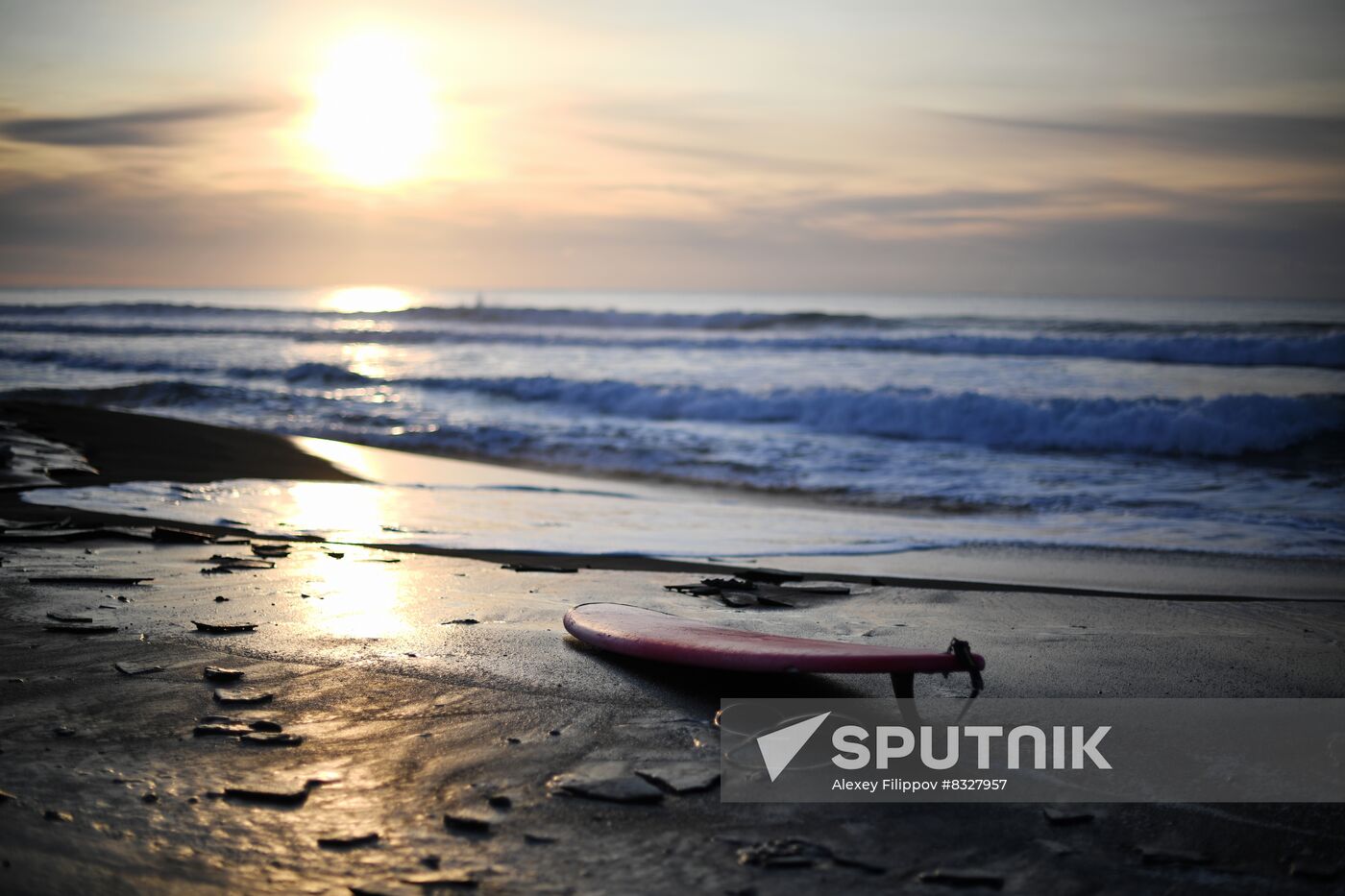 Surfing in Kamchatka