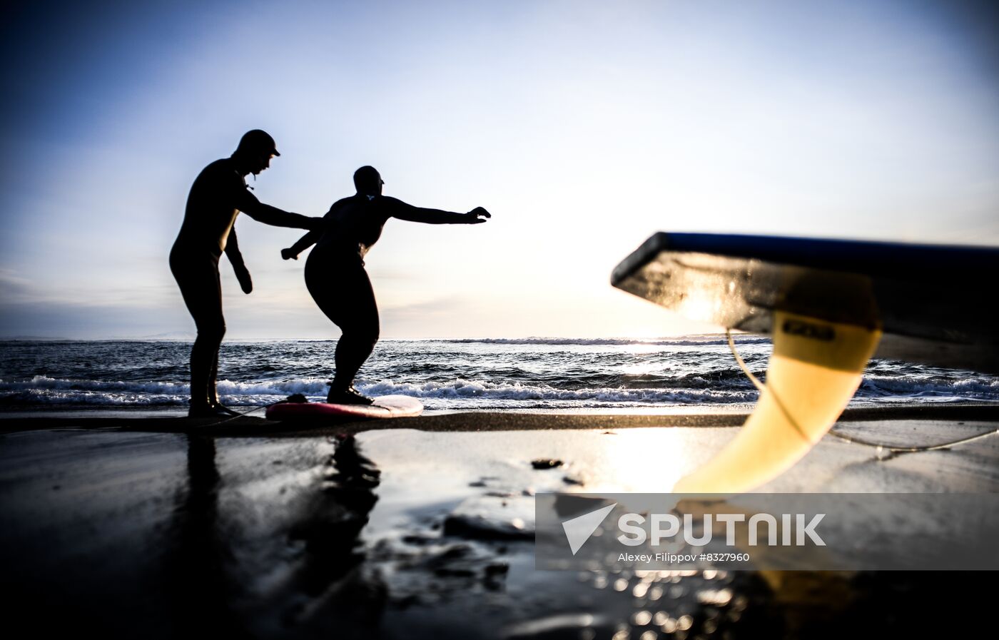 Surfing in Kamchatka